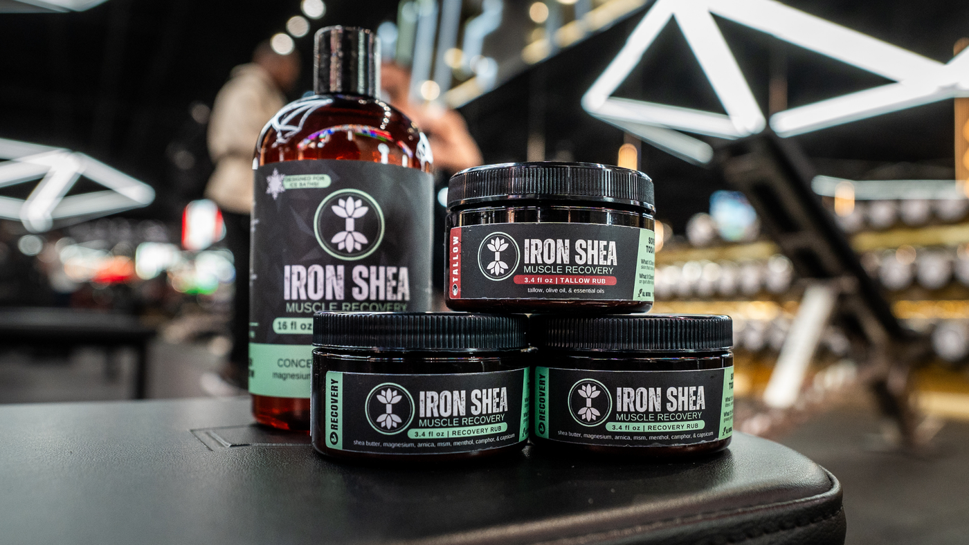 Iron Shea Topical Recovery products